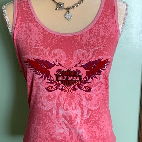 Harley Davidson tank size L peach - Picture 1 of 2